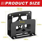 Adjustable Small Device Metal Holder, Wall Mount or VESA Mount Behind TV/Monitor for Cable Box, Modem, Router, Media Player, Switch, WII, mini PC, Mac Mini, OptiPlex MFF, Space Saving Design, Black