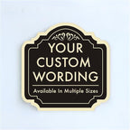 Custom Decorative Outdoor Metal Sign - Personalized Aluminum Driveway Sign, Waterproof, Made In USA - Design 2 Black Charcoal 12x12 In