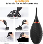 K&F CONCEPT Soft Tip Strong Air Blower, Single Air Intake Camera Lens Blower with Long Nozzle, for Digital SLR Lens Sensor LCD Screens Musical Instruments Keyboards Telescope Filters