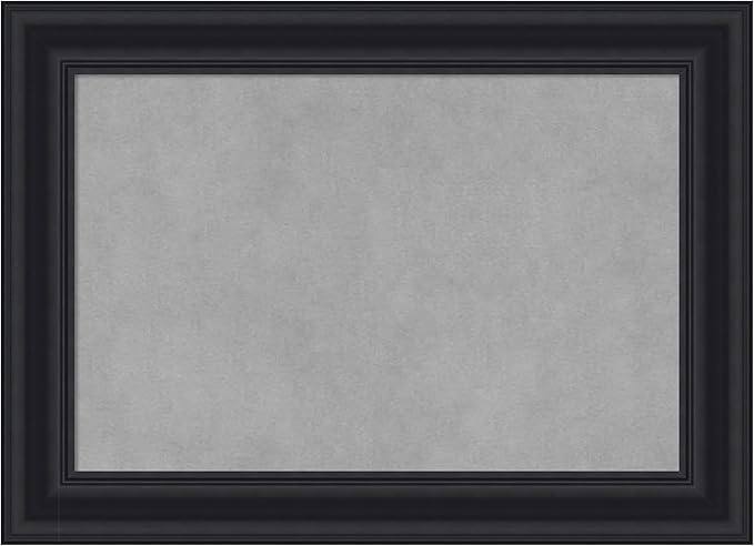 Amanti Art Black Framed Magnetic Board 16x22 Small Vision Board for use with Magnets, 100% Metal Sheet to Display Items as Office Decor or for Home Organization in mudroom, Kitchen or Kids Room