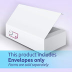 NextDayLabels - W-2 4-Up Employee Tax Forms, & Envelopes Instructions on Back" for 2025 (Pack of 500 Self Seal Envelopes)