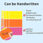 STARLIBOO Removable Colored Labels Stickers, 3X5 Inch Removable Large Label Stickers for Moving Boxes and Storage Bins- Waterproof- Tear Resistant (Multicolor