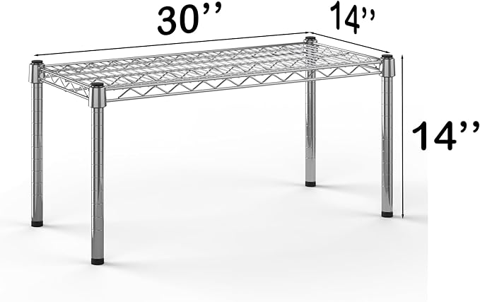 Regal Altair 14''W x 30''L x 14''H Chrome Plated Wire Dunnage Rack | Off The Floor Storage