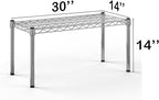 Regal Altair 14''W x 30''L x 14''H Chrome Plated Wire Dunnage Rack | Off The Floor Storage