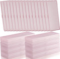 Fainne 24 Pcs Plastic Pencil Case Bulk Pencil Boxes Plastic Stationery Case Frosted Pen Box Pen Holder with Hinged Lid Snap Closure for Office(Single Layer,Pink,7.09 x 2.36 x 0.98 Inch)