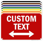Custom Arrow,Custom Directional Sign, Two way Arrow,12x18 Inches, 55 mil thick HDPE (high density polyethylene) Made in USA by My Sign Center