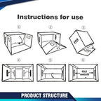 PIT66 3 Pack Comic Book Storage Comic Book Box Holds 150-175 Comics Collapsible and Stackable Comic Short Box Moistureproof Comic Box Stackable Archival Cardboard