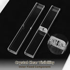 OMISTAR 100PCS Pen Gift Box, Acrylic Clear Pen Gift Box with Inner Fixed Component, Pen Box Display Case for Single Pen, Pen Boxes Gift Empty for School Office Business Supply (100PCS)