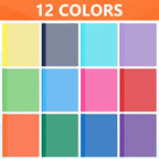 Feifeiya 72 Pack Plastic Report Covers with 3 Prongs Presentation Folders Bulk, 100 Sheet Capacity, Clear Front Report Covers for Presentation Document Paper School Office Supplies (Colorful)