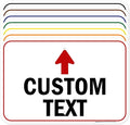 Custom Arrow Directional Sign by My Sign Center - 12x18 Inches, Rust Free .063 Aluminum, Fade Resistant, Made in USA
