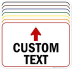 Custom Arrow Directional Sign by My Sign Center - 12x18 Inches, Rust Free .063 Aluminum, Fade Resistant, Made in USA