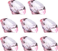 PATIKIL 8 Pcs Diamond Crystal Paperweight, 30mm / 1.18 Inch Crystal Paperweight Paper Weight for Home Office Desktop Table Decor Wedding Party Jewelry Ornaments, Pink