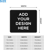 OHORTEB Custom Mouse Pad with Photo, Personalized Image Text Laptop Desk Mat, Customized Non-Slip Waterproof Desk Writing Pad for Office Home (Custom, 10in x 12in)