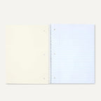 Amazon Basics Spiral Notebooks, College-Ruled Notebook, Notebooks for School, Office, and Home, Lightweight Poly Cover, 70 Sheets, 10.5" x 8", Light Blue, 2-Pack