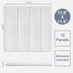 Large Cork Board Alternative 48" X 36" Bulletin Board - 12 Pack Removable Felt Wall Tiles, Cork Wall Tiles Bulletin Board Home Office Essentials - Warm White