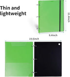 Tashkummy 360° Pivotable 3 Ring Clipboard Binder, Foldable Binders 1 Inch Fits 8.5" x 11", Medical Nursing Foldable Clipboard Binder for Home, School, Office, Doctors- Green