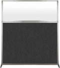 Versare Hush Screen Portable Room Divider | Workstation Wall Divider | Freestanding Privacy Hush Panels | Frosted Windows | Fabric Office Divider Screen | Great for Room Separation