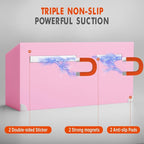 Banafich Magnetic Dry Erase Marker Holder, Acrylic Magnet Pen Holder for Whiteboard, Refrigerator, Magnetic Fridge Organizer for Office, Classroom, Whiteboard Maker Holder, Locker Organizer-Pink