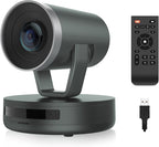 NEARITY V410 NDI PTZ Camera, 2K 10x Hybrid Zoom Video Conference Webcam, AI-Powered Noise Cancellation, 4 Preset Positions, 350° Pan&60° Tilt, 120° FOV, Remote Control for Zoom/Teams/Google Meet