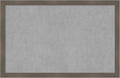 Amanti Art Grey Framed Magnetic Board 22x34 Large Vision Board for use with Magnets, 100% Metal Sheet to Display Items as Office Decor or for Home Organization in mudroom, Kitchen or Kids Room