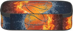 Cool Basketball Ball Pencil Case Big Capacity Storage Pencil Pouch Stationery Bags With Zipper Portable Pen Holder Box Organizer For Boys Girls Teens Student College School Office Supplies