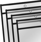 Heavy Duty Sheet Protectors 8.5 x 11 Job Ticket Holders, 30 Pack Dry Erase Pockets Plastic Paper Sleeves Clear Sleeves for Paper Clear Document Protectors for Shop Office Classroom Home, Black