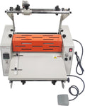Yokoma 14.17in Electric Thermal Laminator with Steel Roller and Metal Structure, Commercial Hot/Cold Laminating Machine Paper Poster Single or Dual-Side Lamination with Toothing Cutter