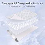 Metronic Large Bubble Mailers 12x15 Inch 25 Pack Waterproof Padded Envelopes White Bubble Envelopes Opaque Cushioning Mailer for Shipping Clothes, Books,Jewelry Makeup Supplies