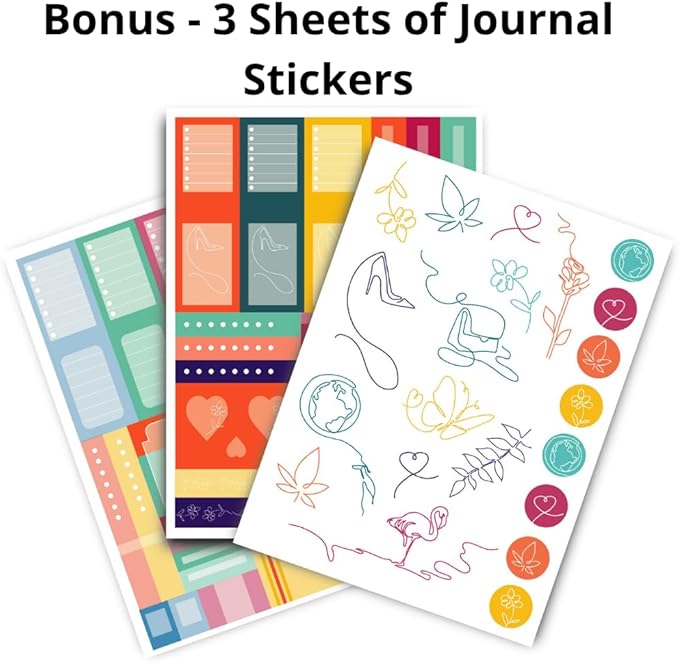VIVID SCRIBBLES Dotted Journal – 140gsm Bleed Proof Thick White Paper – 200 Numbered Dot Grid Pages – 5.8 x 8.3 inch Bullet Dotted Notebook
