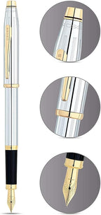 Cross Century II Refillable Fountain Presented in a Luxury Gift Box - Medium Point, Black Ink, Medalist