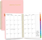 SUNEE 2026-2027 Planner - 24 Months (Jan 2026 - Dec 2027) - 7"x10" Monthly Spreads & Yearly Planner, Pink