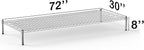 Regal Altair 30''W x 72''L x 8''H Chrome Plated Wire Dunnage Rack | Off The Floor Storage