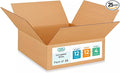 IDL Packaging-B-12124-25 Flat Corrugated Shipping Boxes 12"L x 12”W x 4"H (Pack of 25) - Excellent Choice of Strong Packing Boxes for USPS, UPS, FedEx Shipping