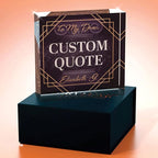 Custom Acrylic Sign Personalized, Custom Desk Name Plate, 18 Styles, (4"x4"), With Gift Box, USA Made by Acryluxe. (Fantasy)