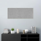 Amanti Art Silver Framed Magnetic Board 21x49 Oversize Vision Board for use with Magnets, 100% Metal Sheet to Display Items as Office Decor or for Home Organization in mudroom, Kitchen or Kids Room