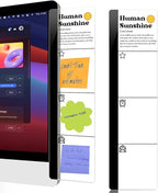 Computer Monitor Memo BoardHuman Sunshine Logo Decor Monitor Message Board Sticky Notes Office Desk Accessories for Send Family Members Office Friends and Colleagues Gifts