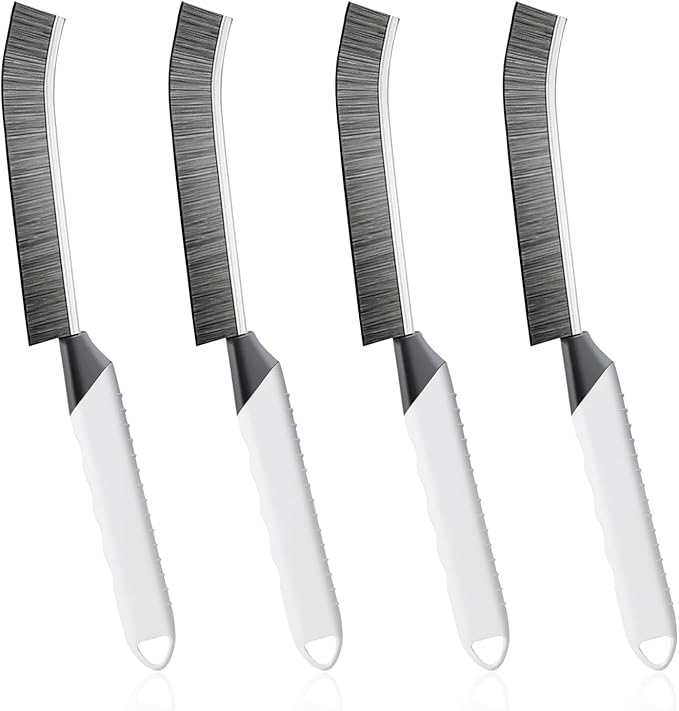 SUOXU Cleaning Brush Grout Scrub Brush,Home Kitchen Bathroom Window Gap Cleaning Tools,4 pcs Hard Bristle Scrubbing Brush,Kitchen Bathroom Tile Toilet Home Essentials Cleaner Household Use