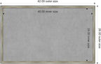 Amanti Art Silver Framed Magnetic Board 26x42 Large Vision Board for use with Magnets, 100% Metal Sheet to Display Items as Office Decor or for Home Organization in mudroom, Kitchen or Kids Room