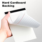 AILZFEI 12pcs Small Note Pad 5x8 College Ruled White Legal Pads Paper Notepads 12 Pack Study Back Writing Pads 5 x 8 Legal Pads Perforated Narrow Ruled Pads of Paper White