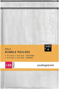 9.5x14.5 inches Poly Bubble Mailer Self Seal Shipping Envelopes 2.5 Mil 100 Pack