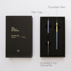 YSTUDIO Stunning Classic Revolve Fountain Pen, Schmidt Gilded Nib, Best Pen Gift Set for Men & Women, Professional, Executive Office, Nice Pens（brass，M nib）
