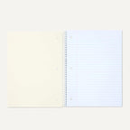 Amazon Basics Wide-Ruled Spiral Notebook, For Work and School, 70 Sheets, 8" x 10.5", Light Blue, 2-Pack