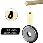 INNOVART Shipping Tags - Double Wired 3 1/4" x 1 5/8", Manila Wire Tags with Reinforced Eyelet, Case of 1000