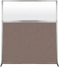Versare Hush Screen Portable Room Divider | Workstation Wall Divider | Freestanding Privacy Hush Panels | Frosted Windows | Fabric Office Divider Screen | Great for Room Separation