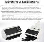 Fi-8170 Professional High Speed Color Duplex Document Scanner - Network Enabled, Scanner High Volume with Power Adapter + USB 3.2 Cable + Microfiber Cloth Included