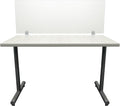 OBEX Clear Acrylic Desk Mounted Privacy Panel, 24" x 42", Clear