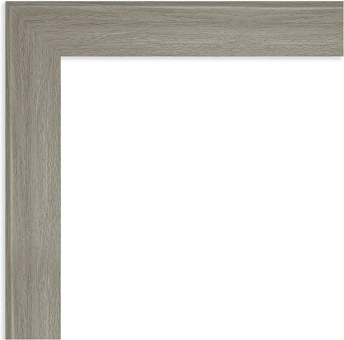 Amanti Art Grey Framed Magnetic Board 24x32 Medium Vision Board for use with Magnets, 100% Metal Sheet to Display Items as Office Decor or for Home Organization in mudroom, Kitchen or Kids Room