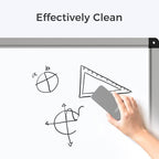 loukin 4 Pack Magnetic Dry Erase Eraser, Whiteboard Eraser, Glass Board Remover, 3.4 fl oz Whiteboard Cleaner * 2 Included, for Classroom, Home and Office Use (Grey)