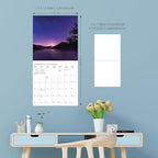 Graphique 2026 Stargazing Wall Calendar | 12” x 12” | Thick Paper | Home & Office Organizer | Large Monthly Grid | 3 Languages & Marked Holidays | 4 Month Preview Page for 2027