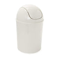 Umbra 1.25 Gallon Mini Waste Can with Removable Swing-Top Lid - Small Garbage Bin for Kitchen, Bathroom, Bedroom, Office - Compact Trash Can Fit Under Tables & Counters - Linen